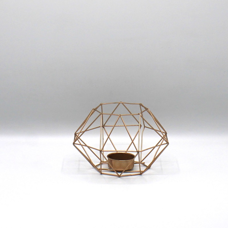 Waxinehouder rose goud