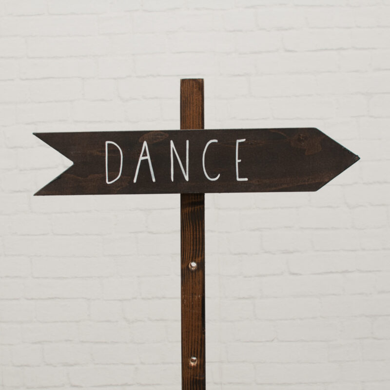 Wegwijzer dance rechts