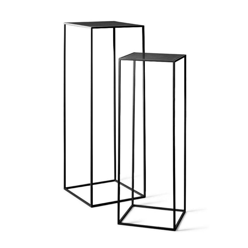 Zuil metaal zwart 90cm