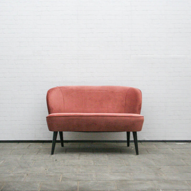 Bankje Velvet Oud Roze