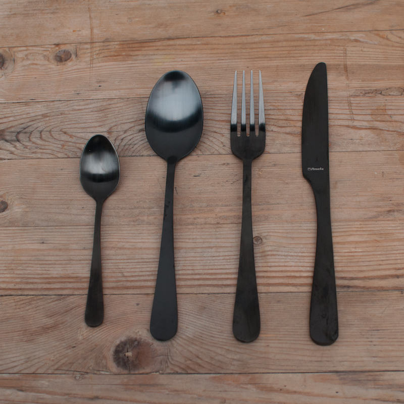 Bestekset zwart