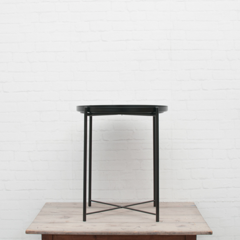 Bijzettafel metaal zwart