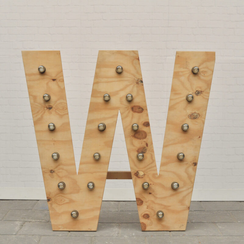 Lichtletter W - klein (ca. 60 cm)