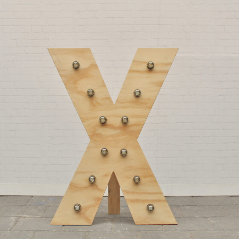 Lichtletter X - klein (ca. 60 cm)