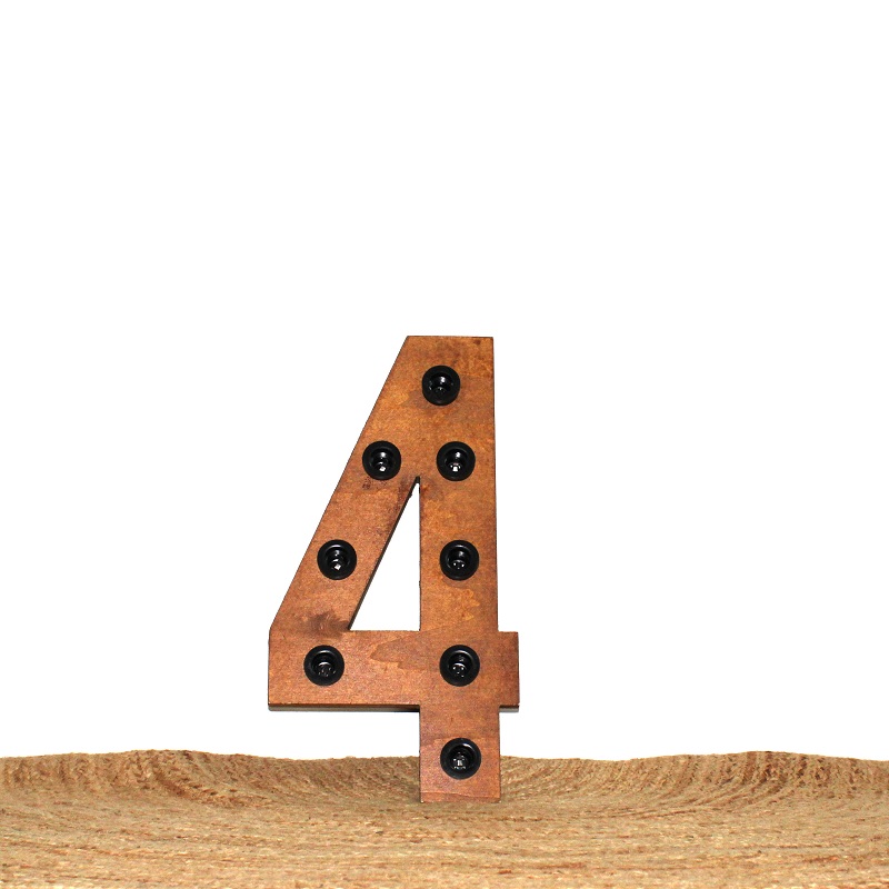 Lichtletter 4 - klein (ca. 60 cm)