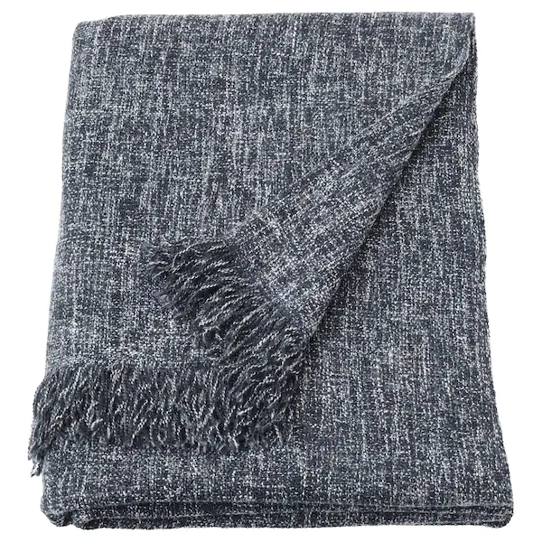 Deken Blauw gemêleerd