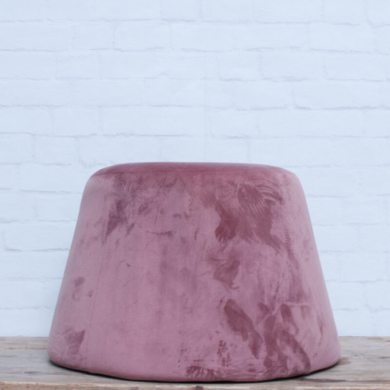 poef velvet roze 2