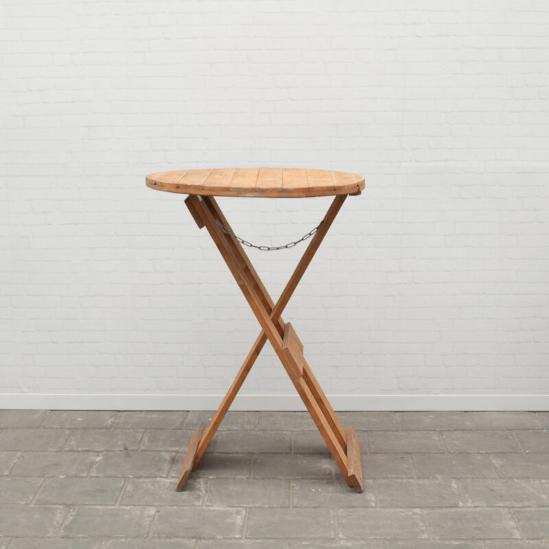 Statafels hout rond 80 cm