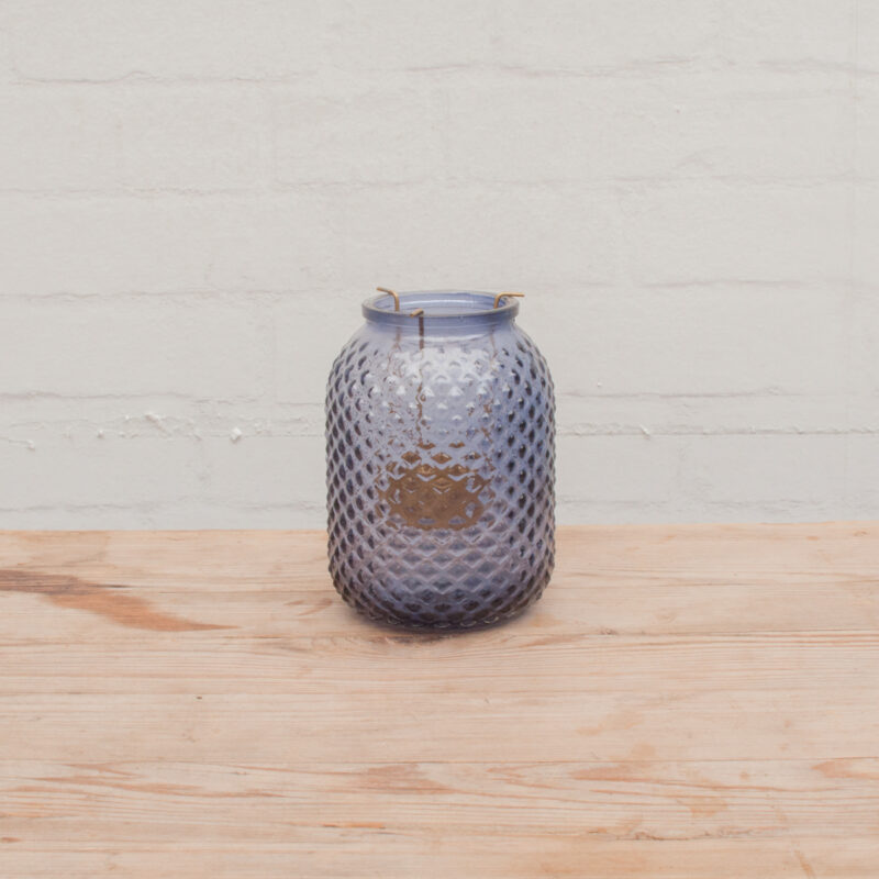 waxinehouder rond blauw