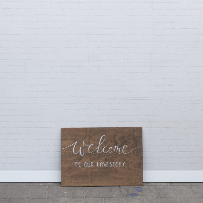 Welcome to our lovestory bord