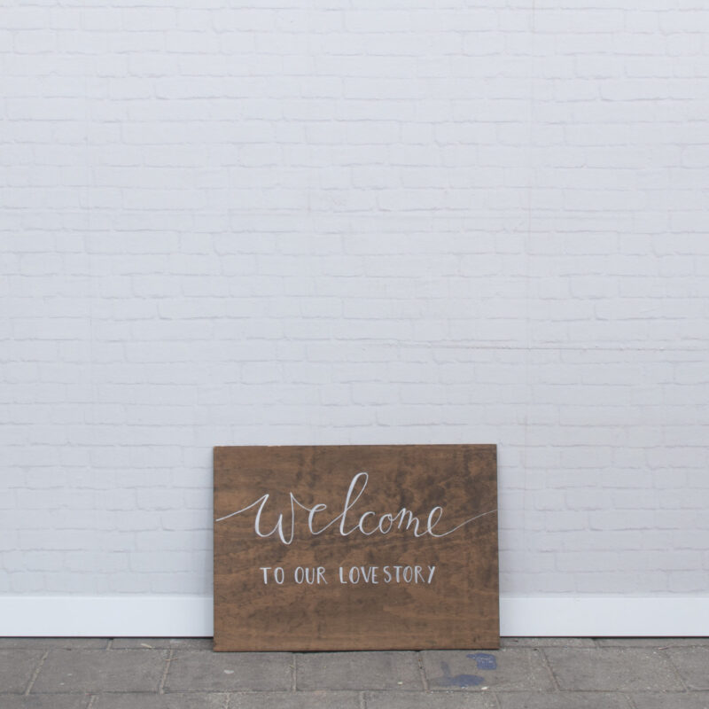 Welcome to our lovestory bord