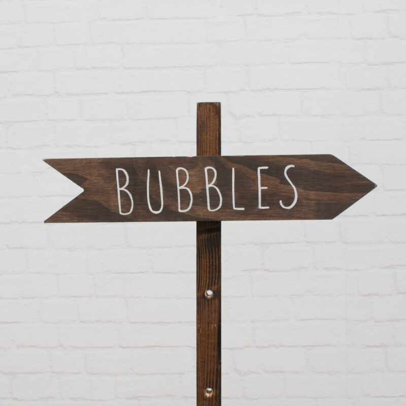 Wegwijzer bubbels rechts