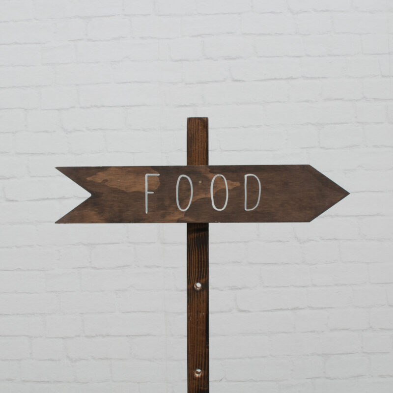 Wegwijzer food rechts