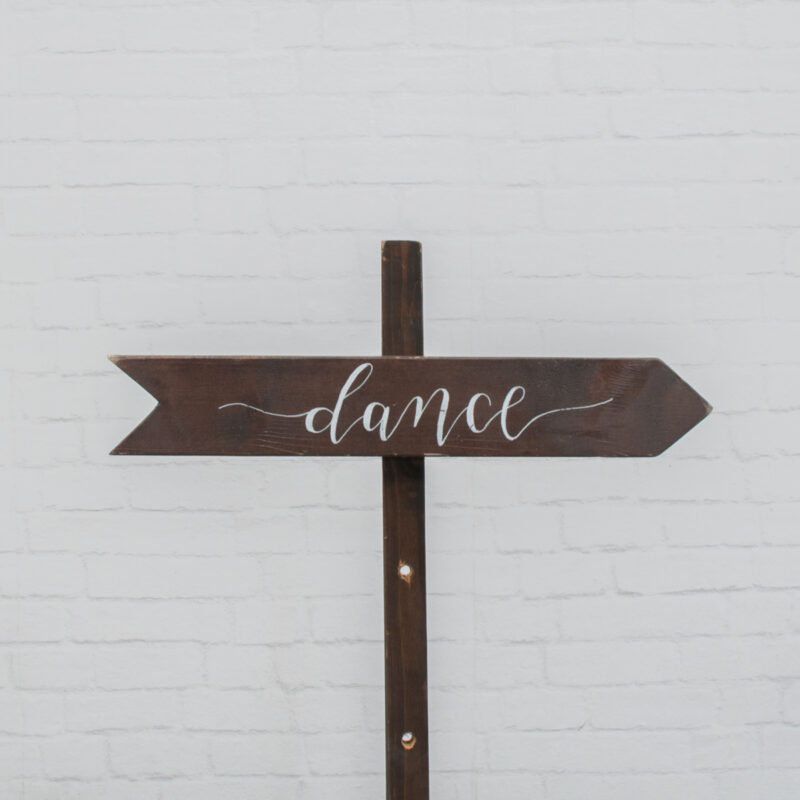 Wegwijzer sierlijk dance rechts