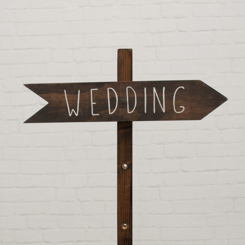 Wegwijzer wedding rechts