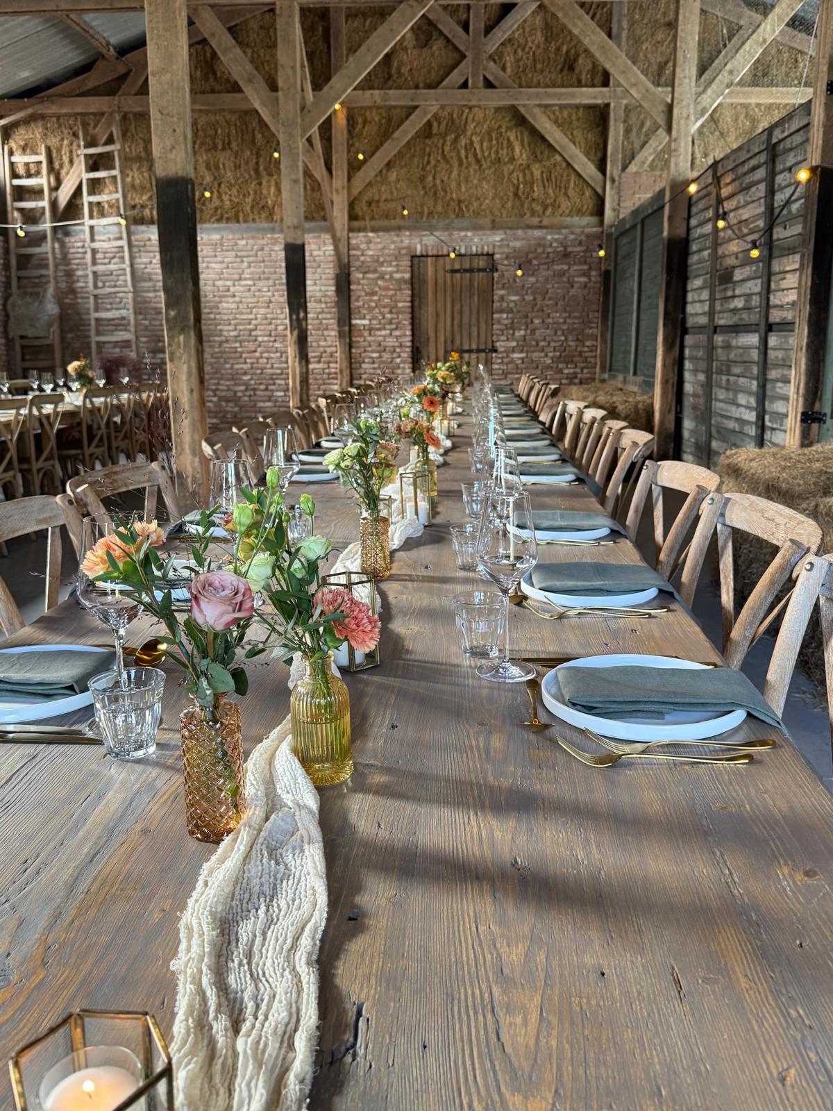 Bruiloft – ontvangst, lounge, diner, ceremonie en feest zone